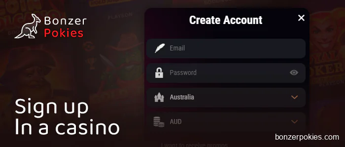 Create an account on pokies site with 10 dollars no deposit bonus