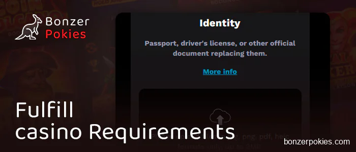 Confirm your identity at an online casino to receive a 50 AUD no deposit bonus