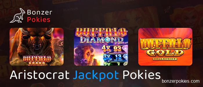 Play Jackpot Pokies from Aristocrat providers