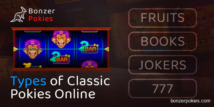 Types of classic pokies in online casinos