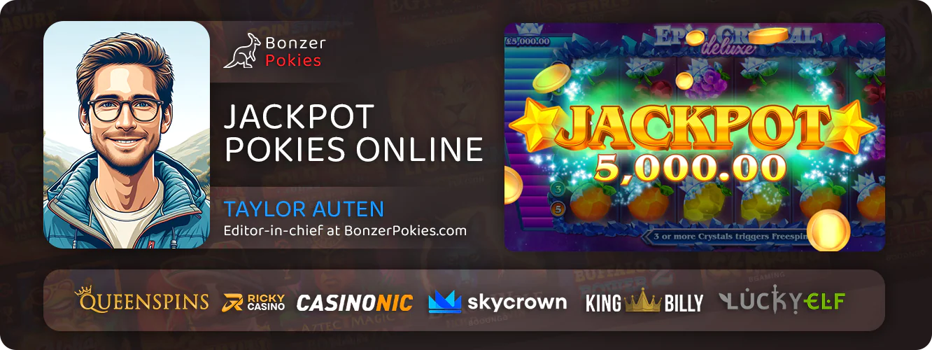 Article about Progressive Jackpot Pokies at online casinos