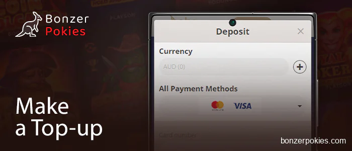 Deposit to mobile casino account