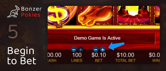 Choose a spin amount in Mustang Money