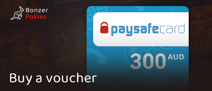 Buy a Paysafecard voucher to deposit at online casinos