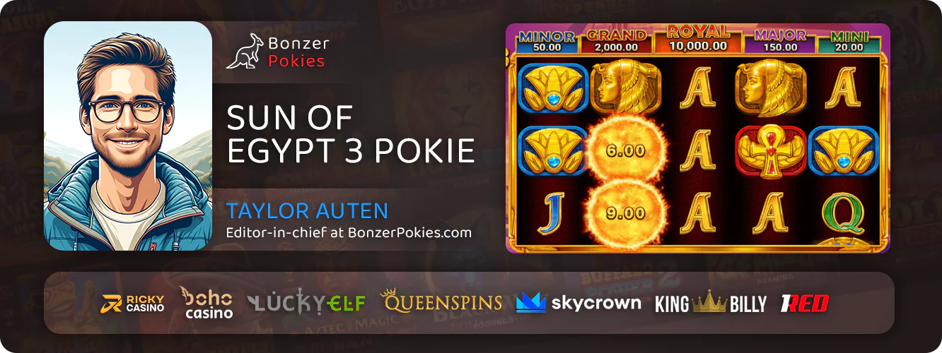 About Online Pokie Sun of Egypt 3 - article