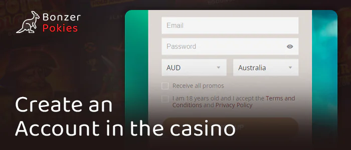 Sign up for an online casino for Australian users