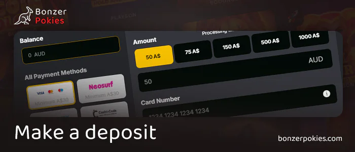 Refill your account before playing Book of Dead online pokie