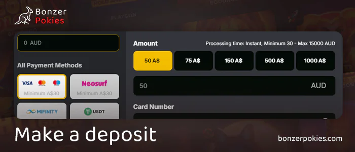 Fund your casino account before playing Wolf Gold pokie