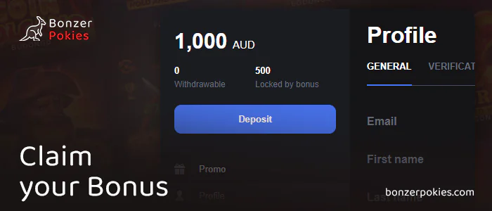 Wait for the sign up bonus to be credited and start playing